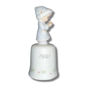 Vintage 1991 Precious Moments Christmas Thimble